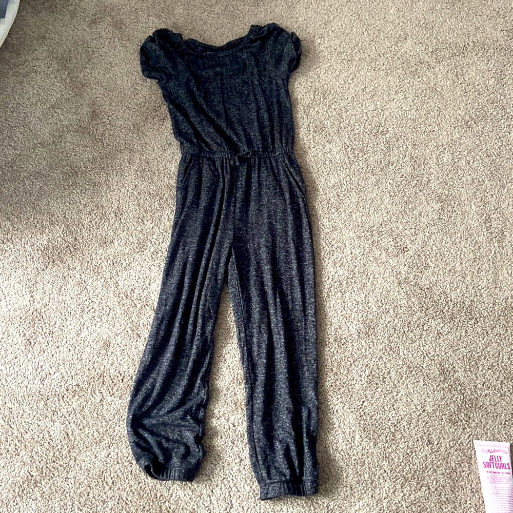 Gray jumpsuit comfy fit